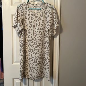 White patterned dress